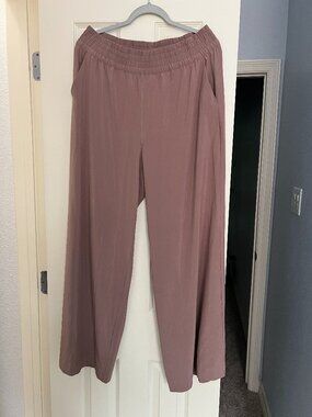 Vuori Villa Wide Leg Pants Zion Rose Pink XXL